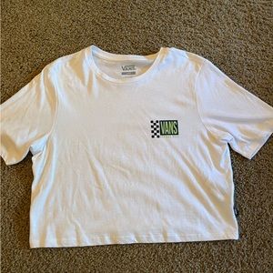 VANS Cropped White Tee
